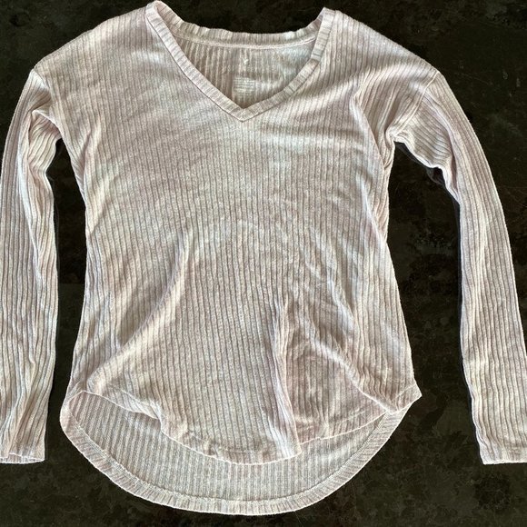 American Eagle Soft+Sexy Ribbed Long Sleeve Top - Picture 4 of 4